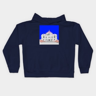 mexican beaux arts the bellas artes palace in art deco style Kids Hoodie